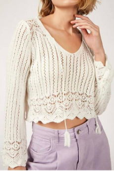 Женский топ ажурный 1381 фото Купить оптом женскую одежду от производителя Одесса | LITTLE SECRET и GIOVEDI